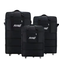 Large Waterproof Travel Duffel Bag with Wheels – Expandable Luggage Bag with Handle for Men & Women